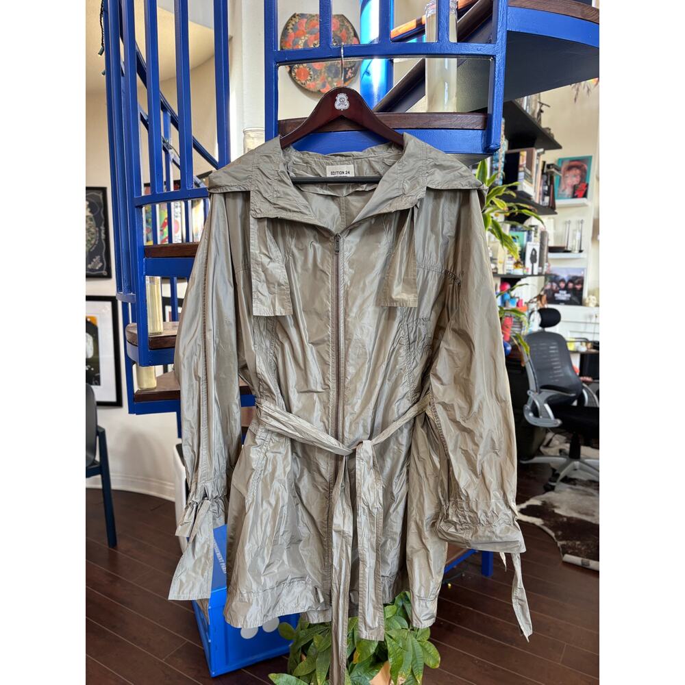 Yves Saint Laurent Taupe Lightweight Utility Jacket L/XL